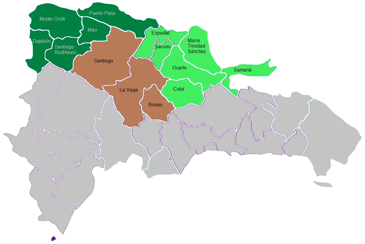 Mapa de cobertura República Dominicana